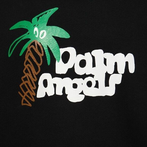 Palm Angels logo-print organic cotton sweatshirt Medium NEW $993. - Picture 8 of 10